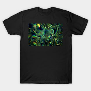 Metallic green folio T-Shirt